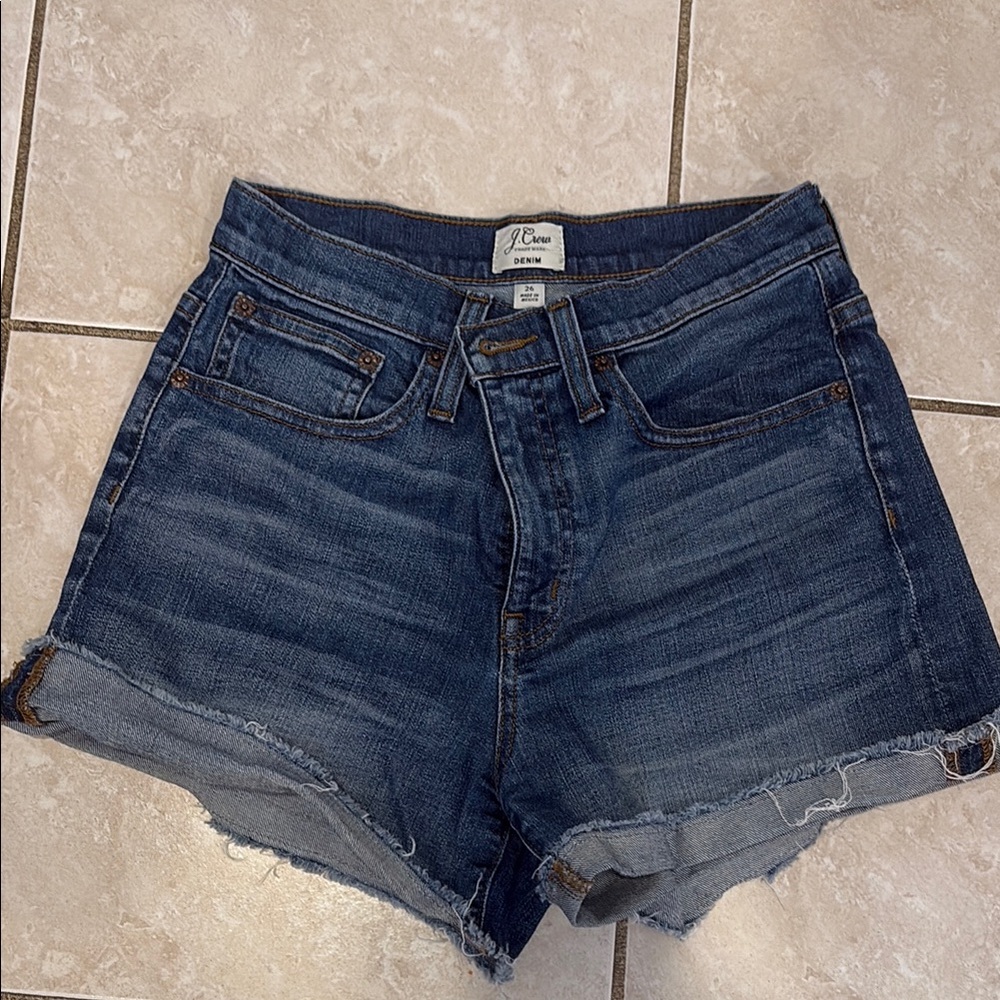 J. Crew Women's Denim Shorts - Blue
